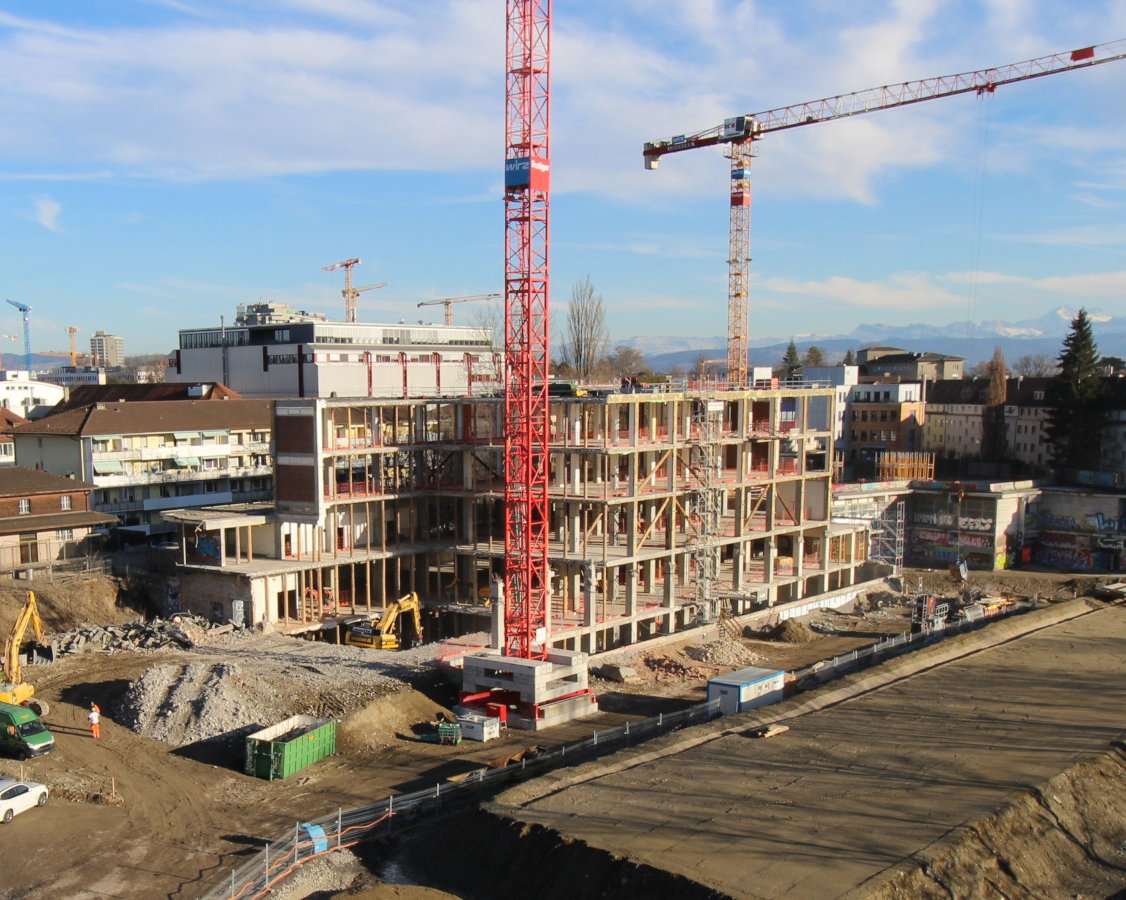 Das Gebäude im Umbau, Januar 2020